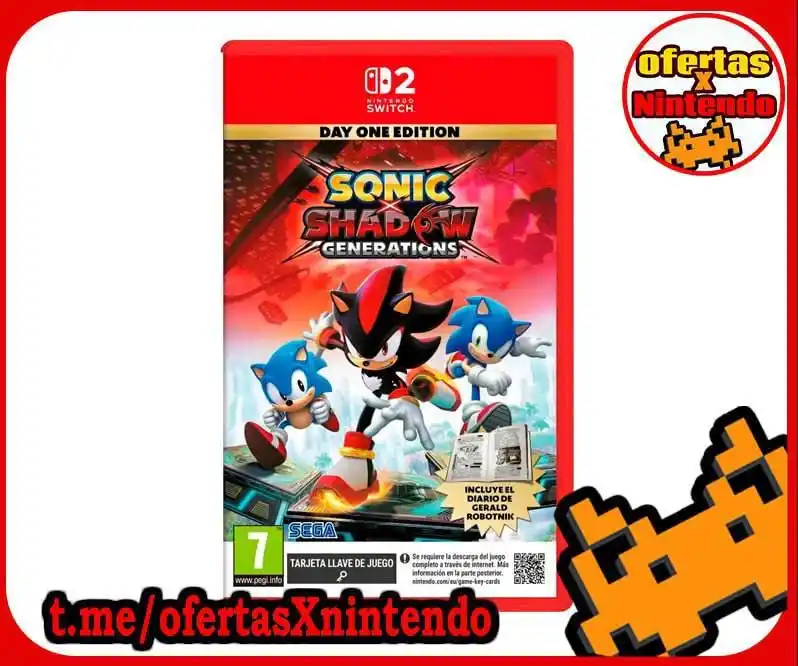 Image from ofertasXnintendo Videojuegos: Sonic X Shadow Generations Switch2 Versión Española ✨SÓLO 46.75€ ✂️C...