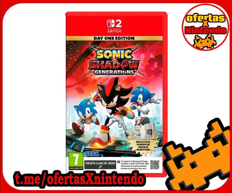 Image from ofertasXnintendo Videojuegos: Sonic X Shadow Generations Switch2 Versión Española ✨SÓLO 49.41€ ✂️C...