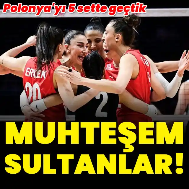 Image from HT Spor: 🏐 🇹🇷 A Milli Kadın Voleybol Takımımız, Voleybol Milletler Ligi'ndek...