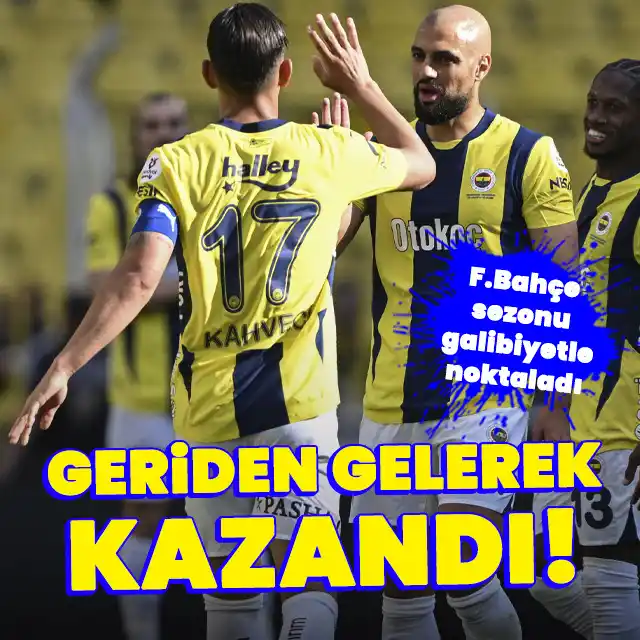 Image from HT Spor: Trendyol Süper Lig'in 38. ve son haftasında Fenerbahçe sahasında Tümos...