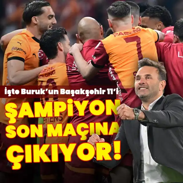 Image from HT Spor: Trendyol Süper Lig'in 38. ve son haftasında şampiyon Galatasaray sahas...