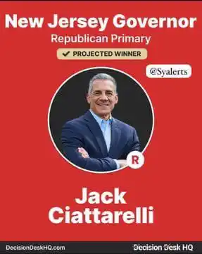 Image from TJV
“Your Best Source for Jewish News” TJVNEWS.com #103: 🇺🇸RESULTS : JACK CIATTARELLI WINS GOP PRIMARY IN NEW JERSEY GOVERNOR...