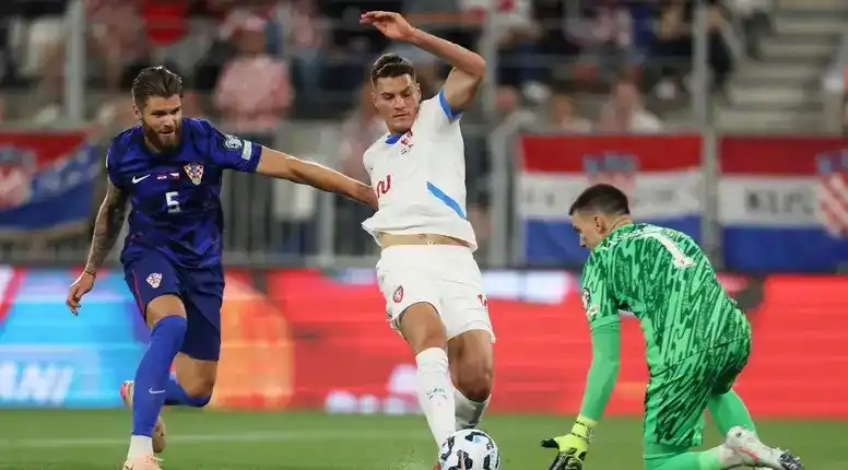 Image from 24sata: UŽIVO Hrvatska - Češka 1-0: To je to! Vatreni otišli na odmor s predno...