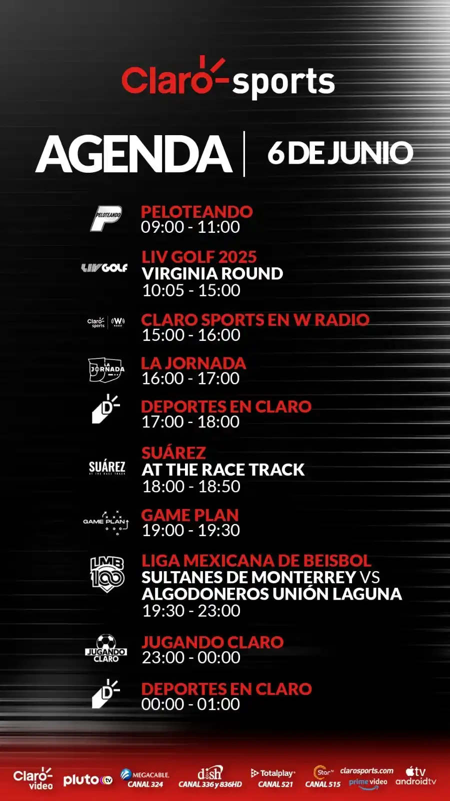 Image from Claro Sports: ¡VIERNES EMOCIONANTE EN CLARO SPORTS!😏 Les dejamos la <a class="text...