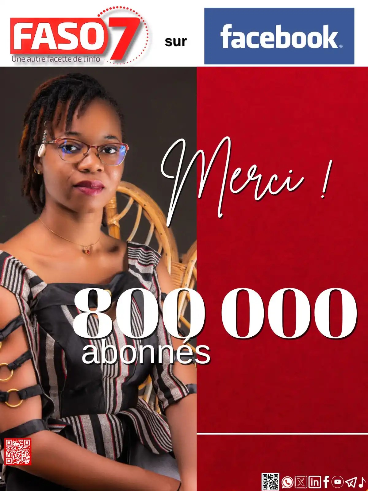 Image from Faso7: Vous êtes désormais plus de *800 000* à suivre les actualités de votre...