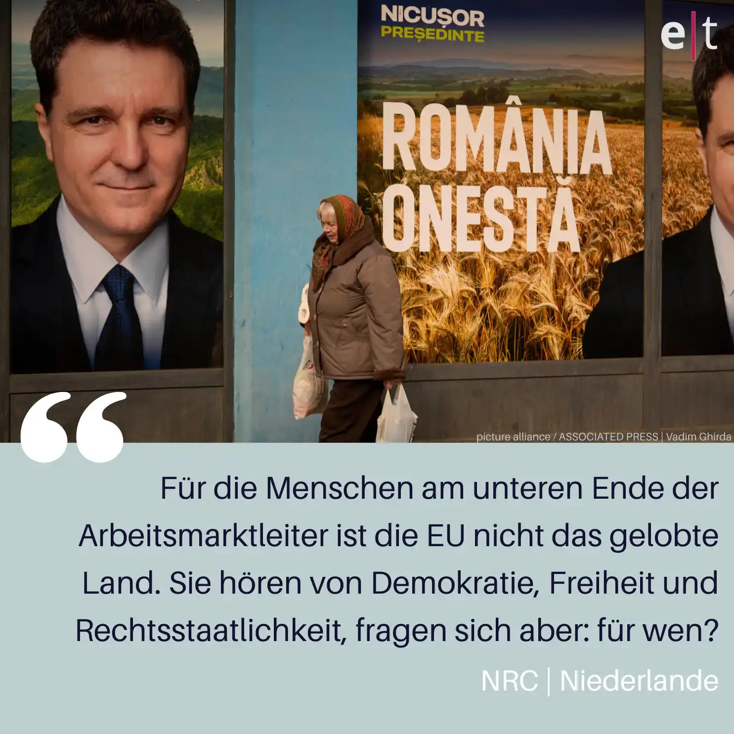 Image from eurotopics Presseschau: Warum wählt Europa rechts? Obwohl in Rumänien, Polen und Portugal proe...
