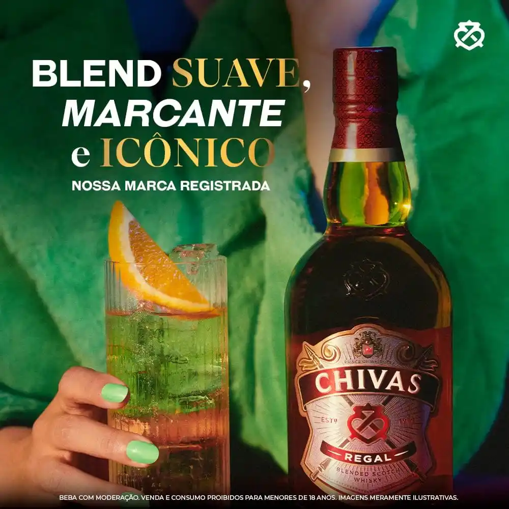 Image from Vizzuali Ofertas: *Whisky Chivas Regal 12 anos Blended Escocês* *🔥 R$ 118,48* *VIA PIX...