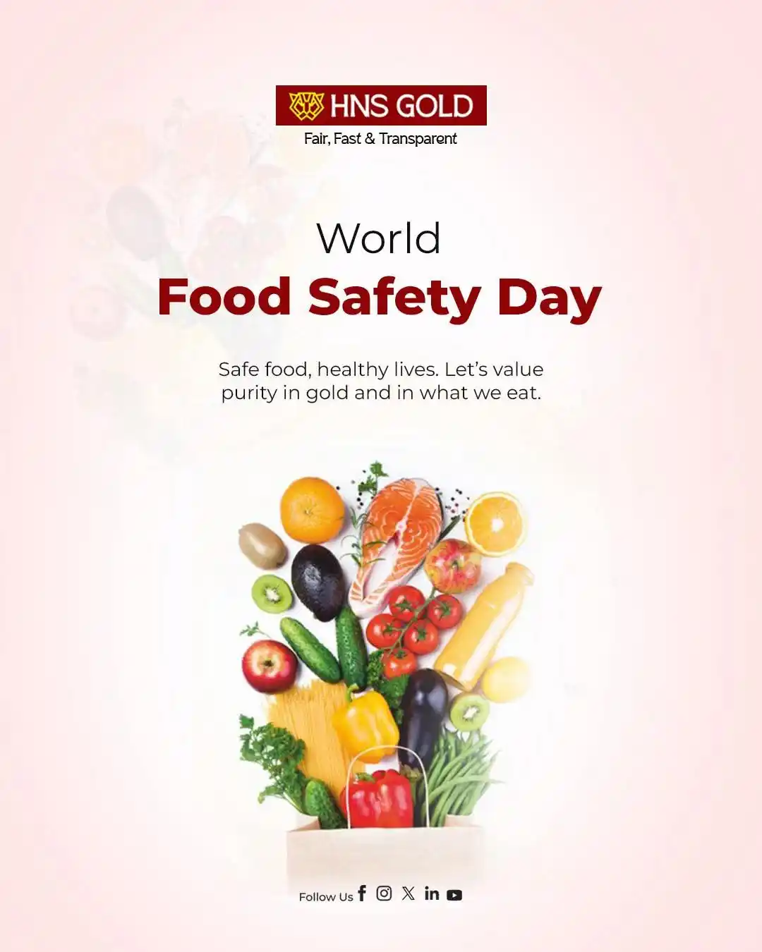 Image from HNS Gold Buyer: 🍽️🌍 World Food Safety Day – June 7 🌍🍽️ Safe Food Today for a Healt...