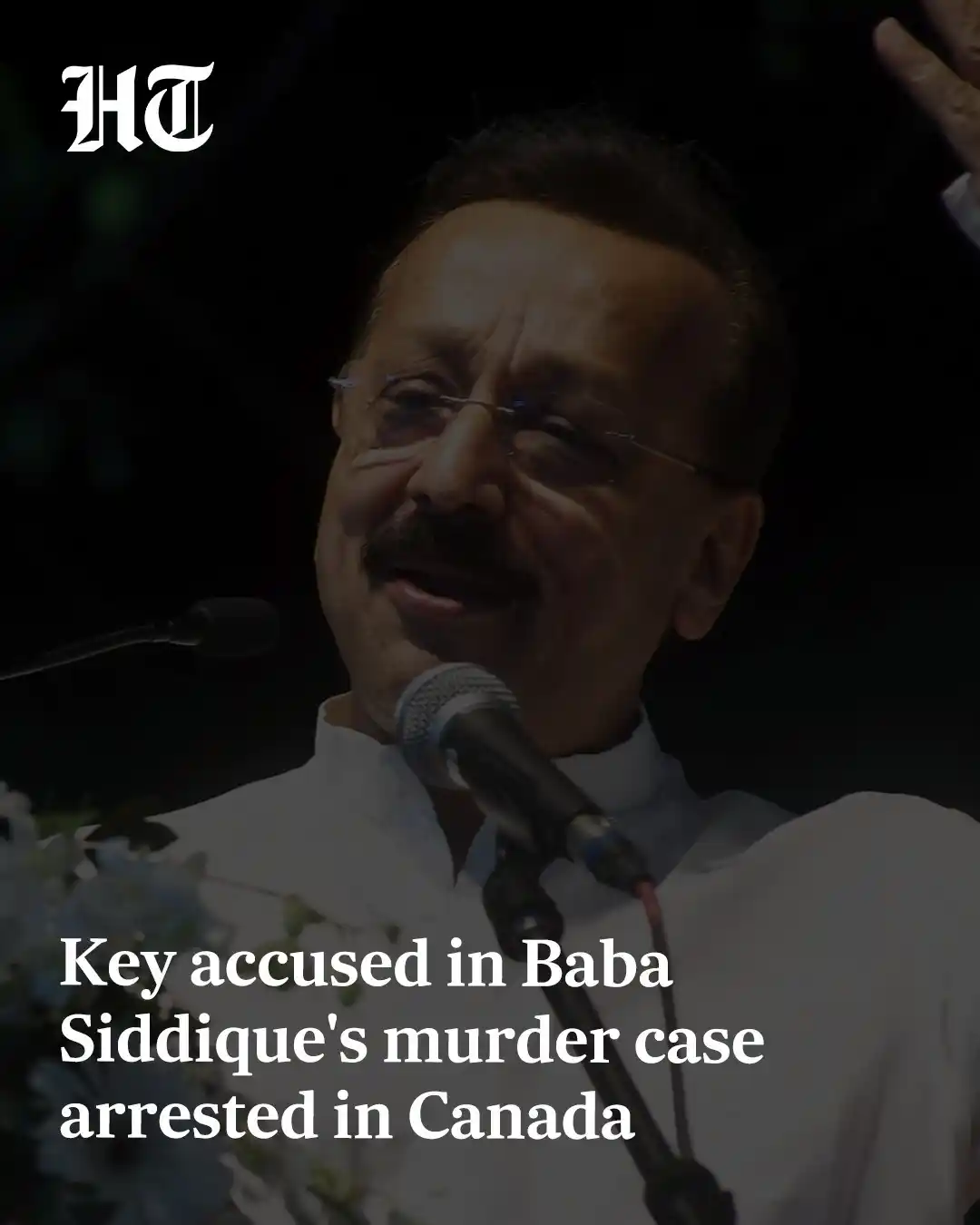 Image from Hindustan Times: Zeeshan Akhtar, a key accused in the murder case of NCP leader Baba Si...