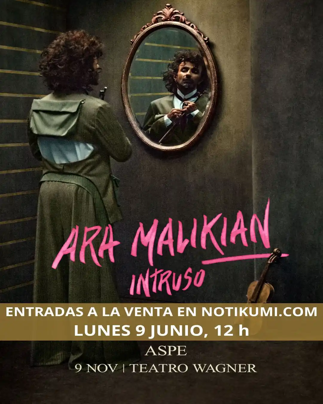 Image from Ayuntamiento de Aspe: 🎻 ¡Ara Malikian llega a Aspe con su espectáculo "Intruso"! El próximo...