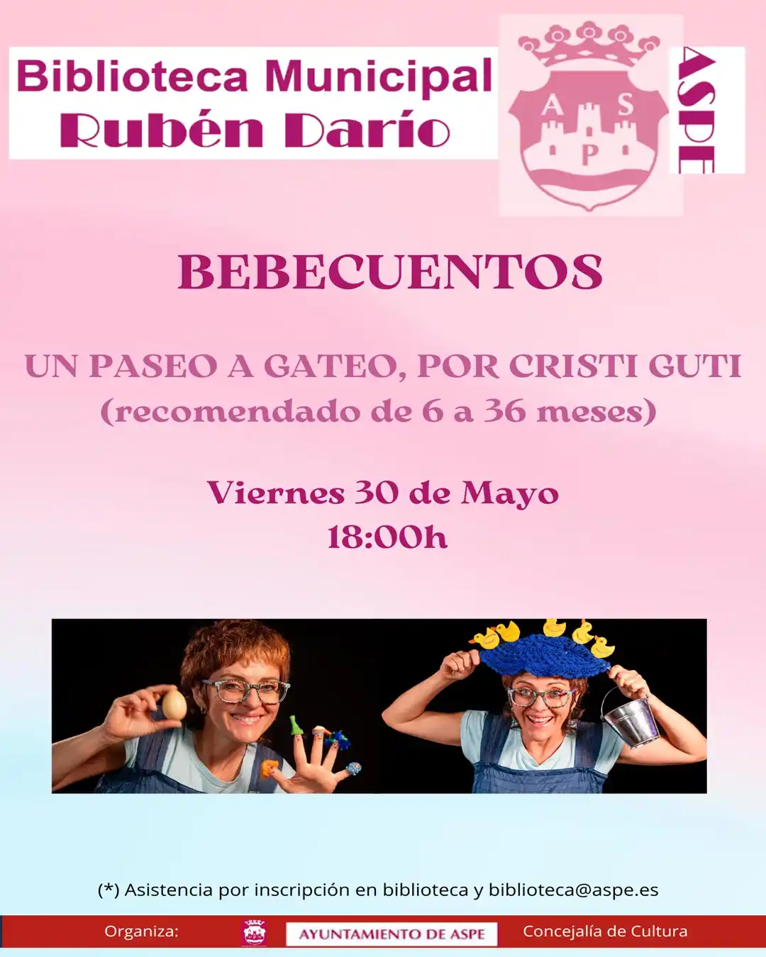 Image from Ayuntamiento de Aspe: 👶✨ Bebecuentos: Un paseo a gateo ✨👶 Una experiencia sensorial y entr...