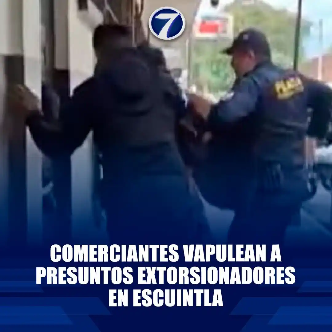 Image from Noti7: Comerciantes vapulean a presuntos extorsionadores en Escuintla ➡ https...