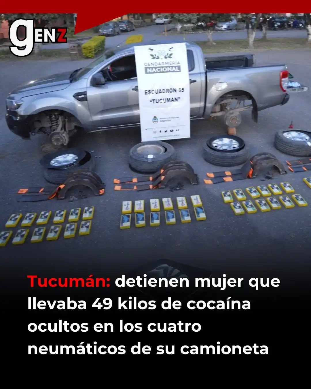 Image from Gen Z noticias: 🚓 Durante un control de rutina en el Peaje Molle Yaco, Tucumán, Genda...