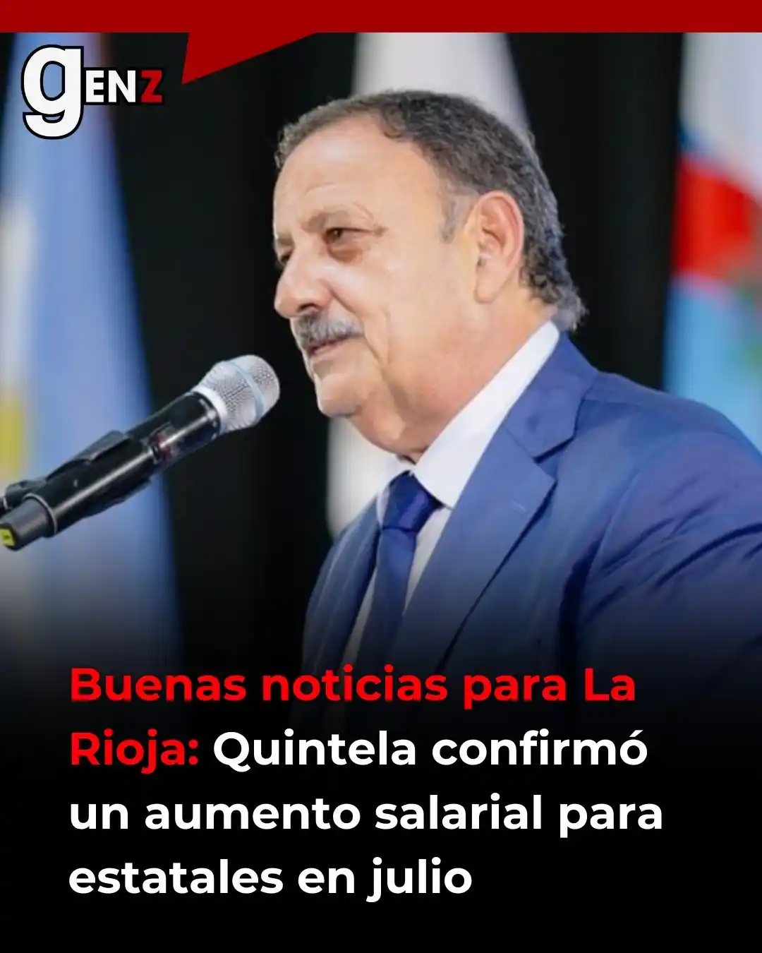 Image from Gen Z noticias: 📢 El gobernador Ricardo Quintela confirmó que en julio los empleados ...