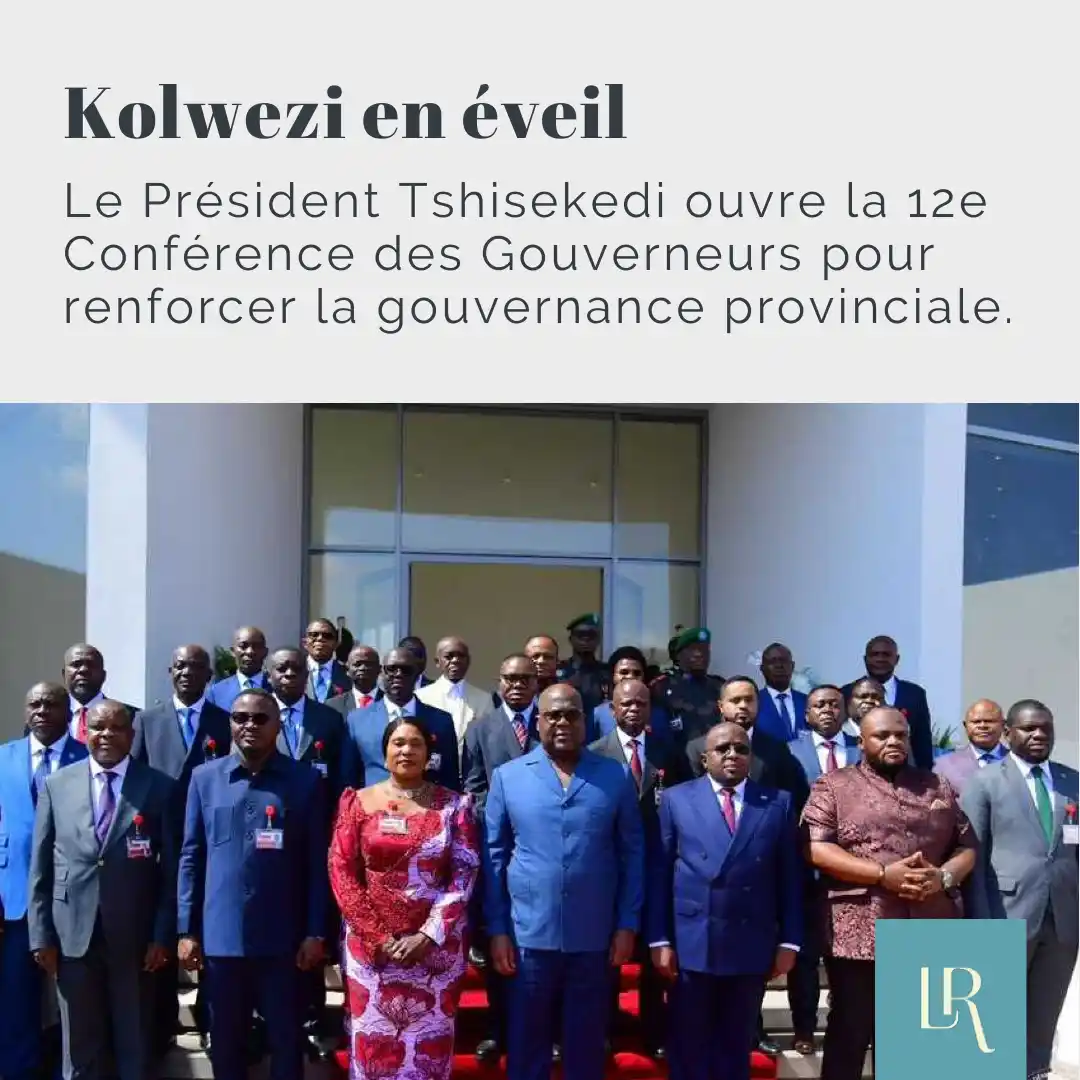 Image from LA RONDE MEDIA: Félix Tshisekedi rassemble gouverneurs, ministres et experts à Kolwezi...