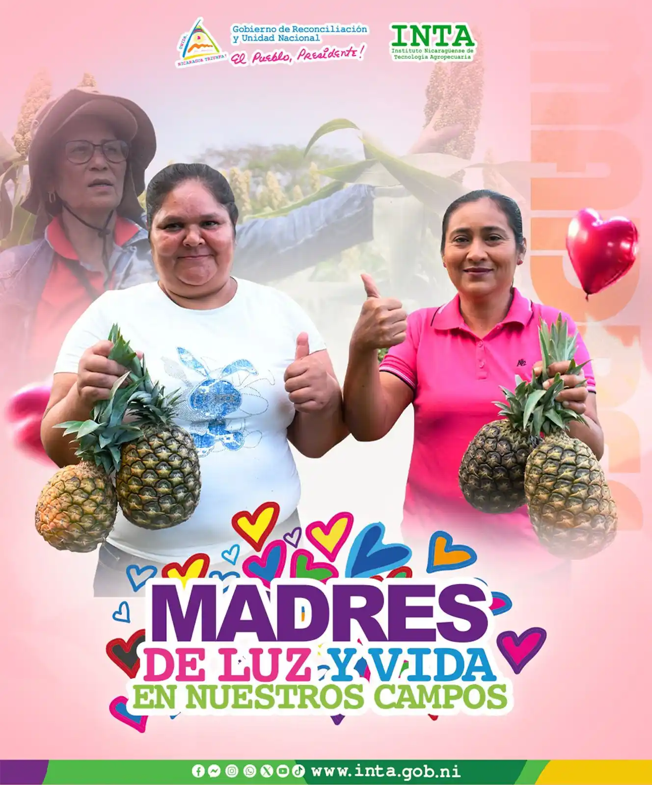 Image from Instituto Nicaragüense de Tecnología Agropecuaria - INTA Nicaragua: *FELIZ DÍA DE LAS MADRES*❤️🎉🎊 *El Instituto Nicaragüense de Tecnolo...
