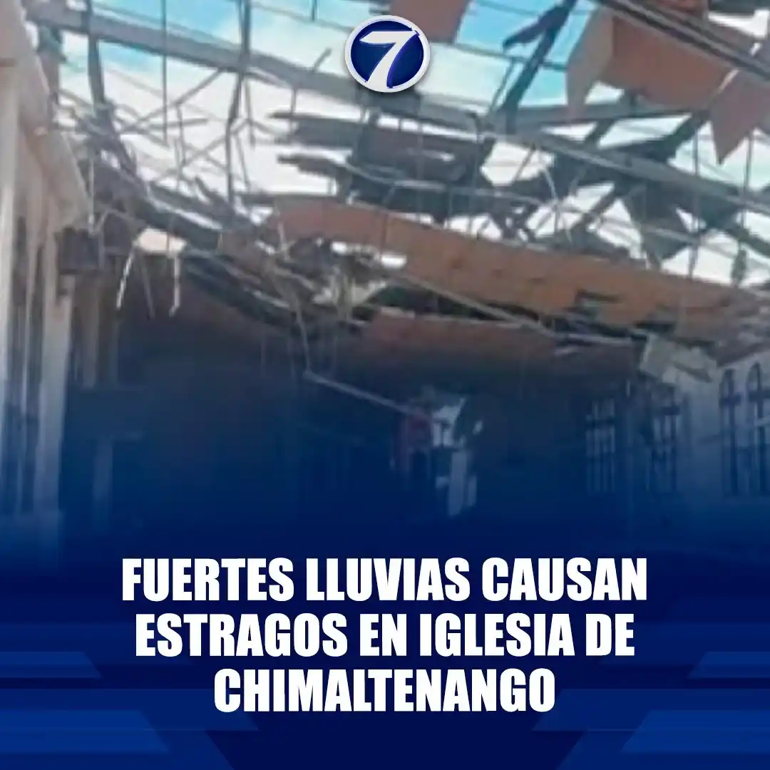 Image from Noti7: Fuertes lluvias causan estragos en iglesia de Chimaltenango ➡ https://...