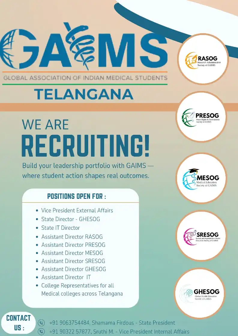Image from GAIMS: Greetings from GAIMS Telangana! 🩺 Global Association of Indian Medica...