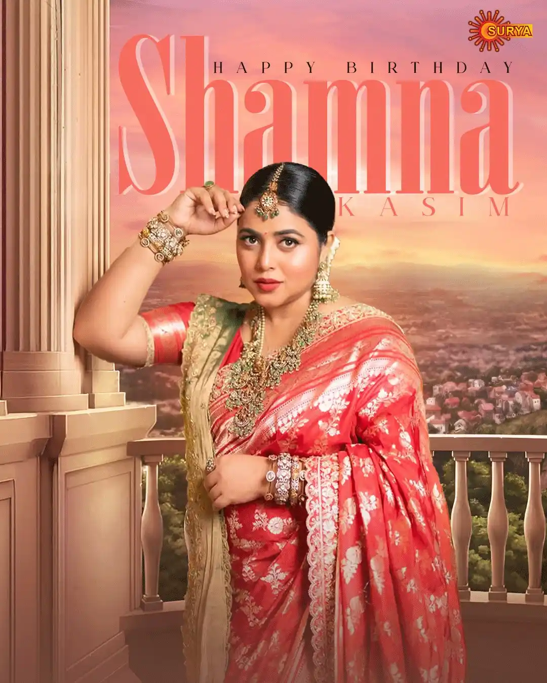 Image from SURYA TV: Happy Birthday to the beautiful Shamna Kasim ❤️❤️ Wishing you a day as...