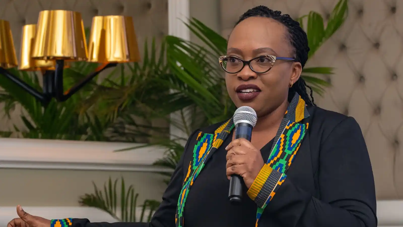 Image from GTN TV: Harriet Okach is the new chairperson of the Kenya Rugby Union, replaci...