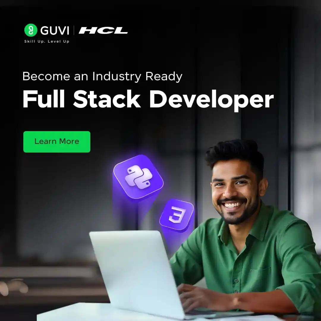 Image from Fresher Graduate IT Jobs: *HCL Guvi Offering IIT-M Pravartak certified Full Stack Development Co...