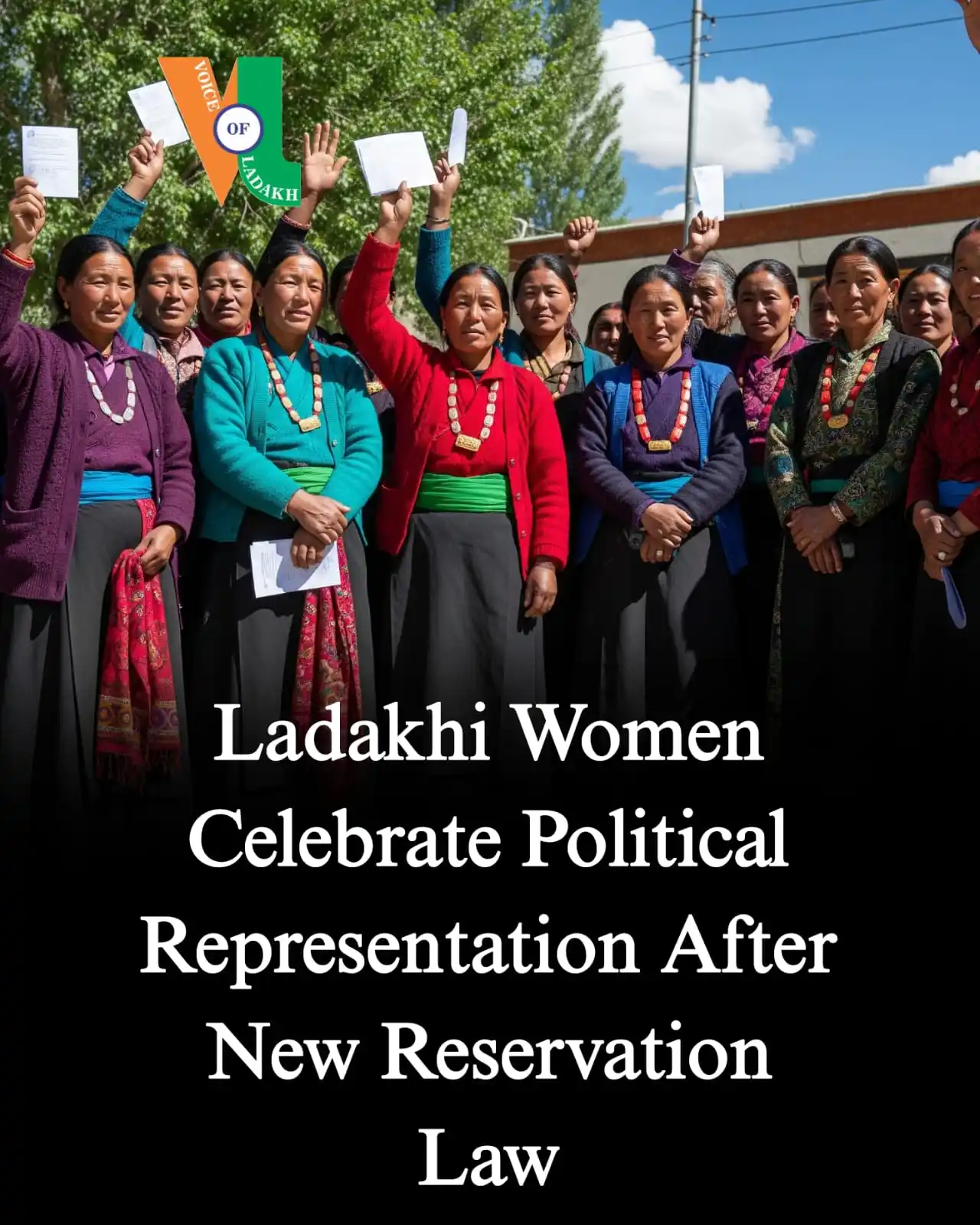 Image from Voice of Ladakh: *Historic win for Ladakhi women! President promulgates law reserving 1...
