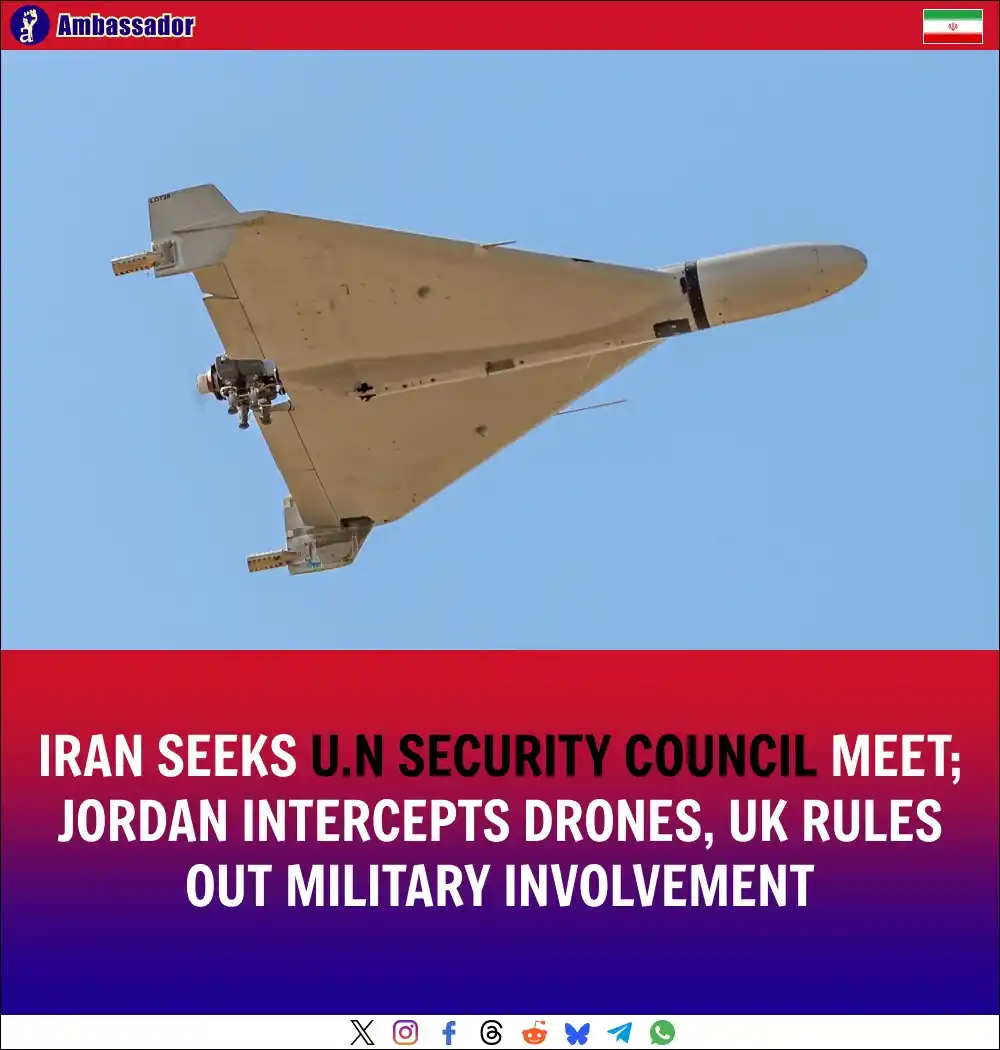 Image from Ambassador: Iran requested an emergency UN Security Council meeting over Israeli s...
