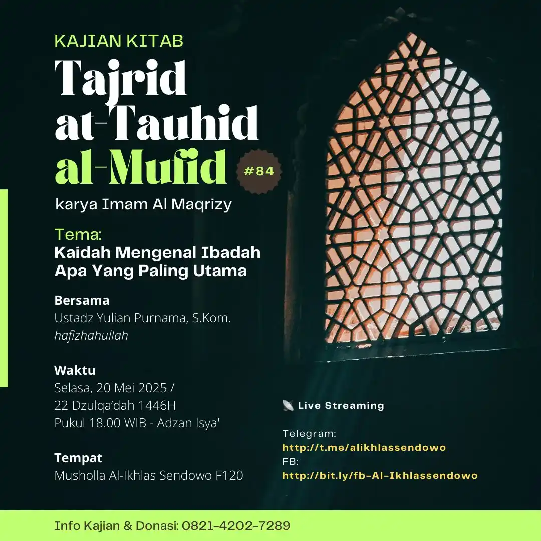 Image from Fawaid Kangaswad: Kajian Tajrid at-Tauhid Al Mufid [Pertemuan <a class="text-blue-500 ho...