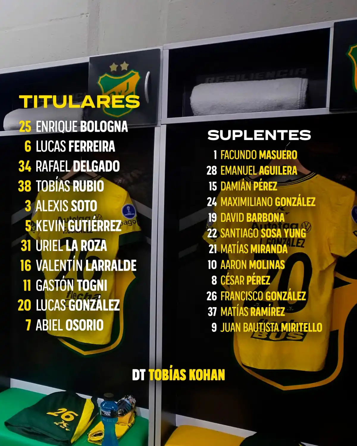 Image from Defensa y Justicia: ¡Los 11 del Halcón para esta noche de <a class="text-blue-500 hover:un...