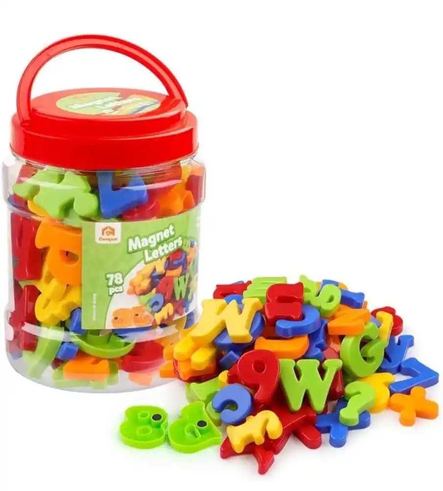 Image from Basketo: Magnetic Letters Numbers Alphabet Fridge Magnets Colorful Plastic ABC ...