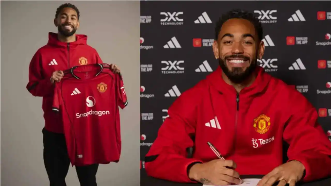 Image from GTN TV: Manchester United has completed the signing of Matheus Cunha from Wolv...