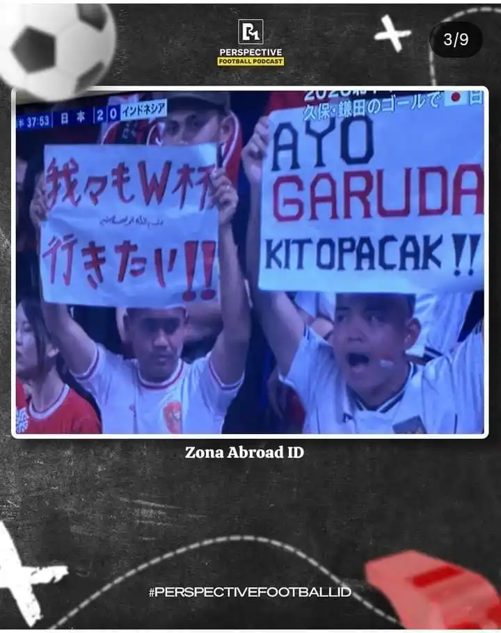 Image from ZONA ABROAD ID 🇮🇩: *🚨 MOMEN FANS JEPANG TERSENTUH _BANNER_ INDONESIA 🎌🇮🇩* Seorang fan...