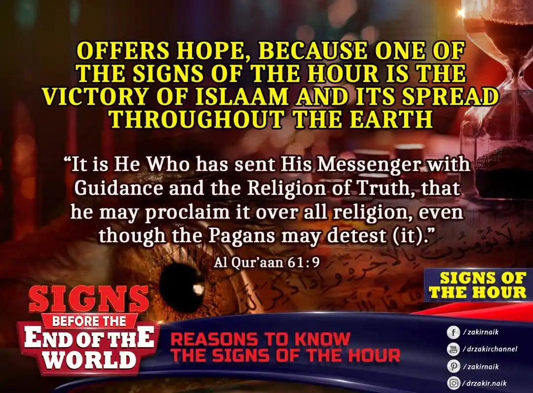 Image from Dr Zakir Naik: Offers Hope, Because One of the Signs of the Hour is the Victory of Is...