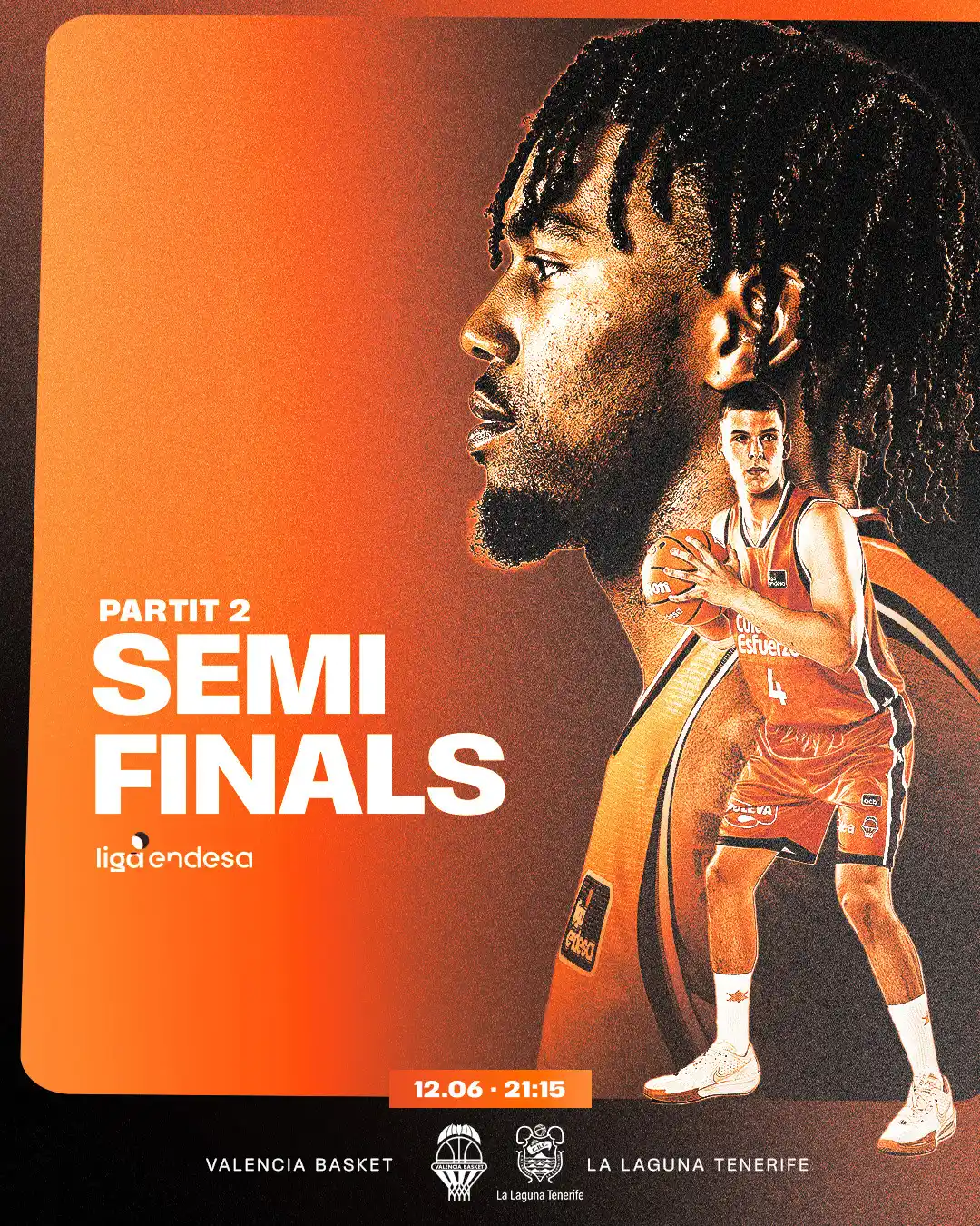 Image from Valencia Basket Club: 𝙋𝘼𝙍𝙏𝙄𝘿𝙊 2️⃣ Dame un 🧡 GIGANTE si vas a empujar igual o más es...