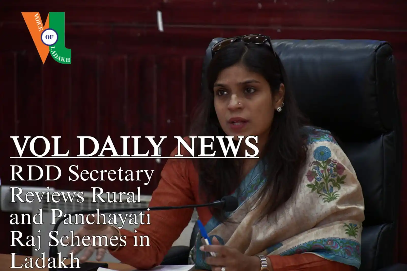 Image from Voice of Ladakh: *RDD Secretary Shashanka Ala reviewed Rural & Panchayati Raj schemes i...