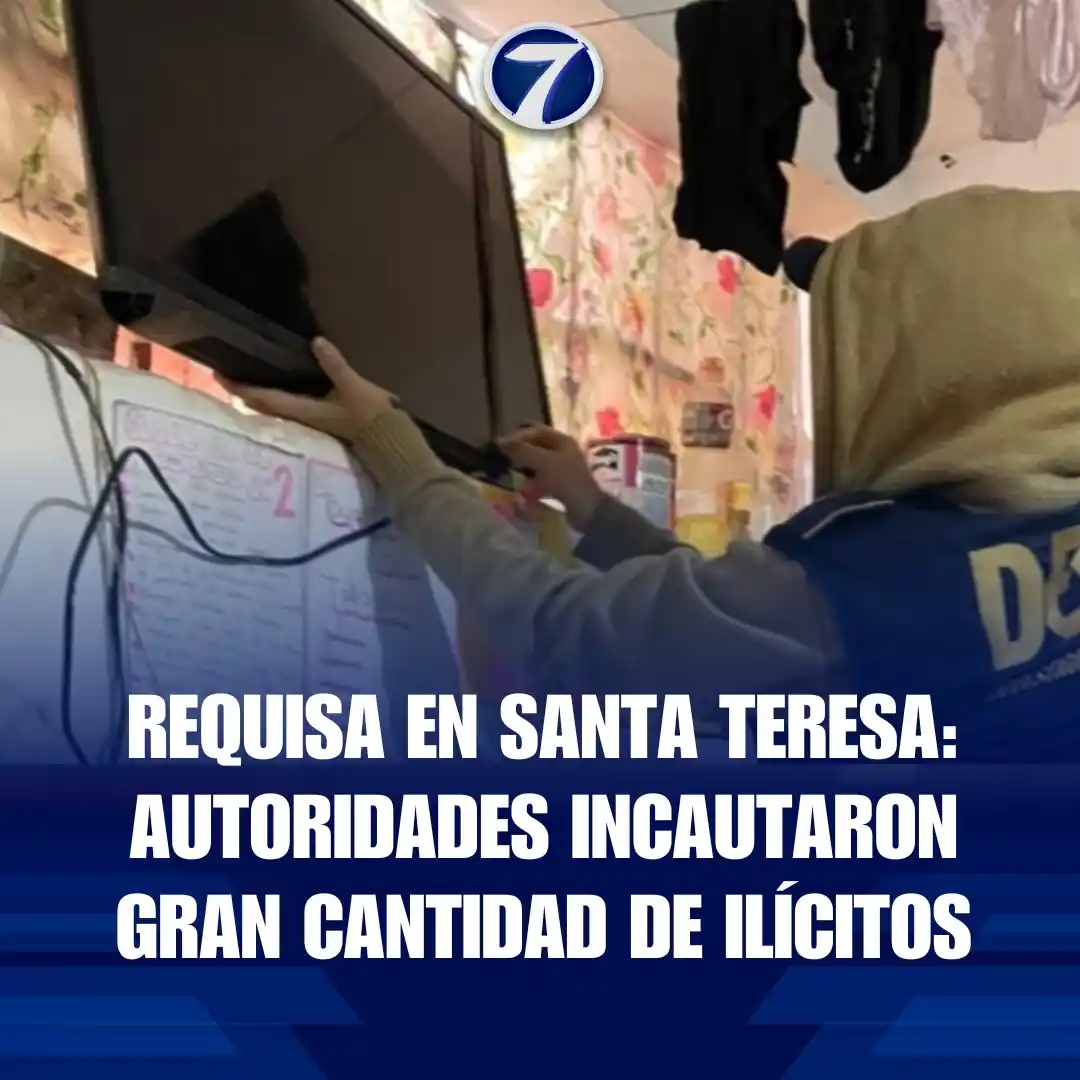 Image from Noti7: Requisa en Santa Teresa: Autoridades incautaron gran cantidad de ilíci...