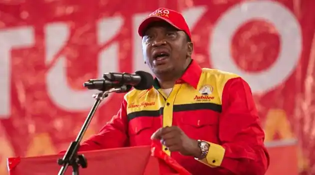 Image from GTN TV: The courts have handed a major win to Former President Uhuru Kenyatta ...