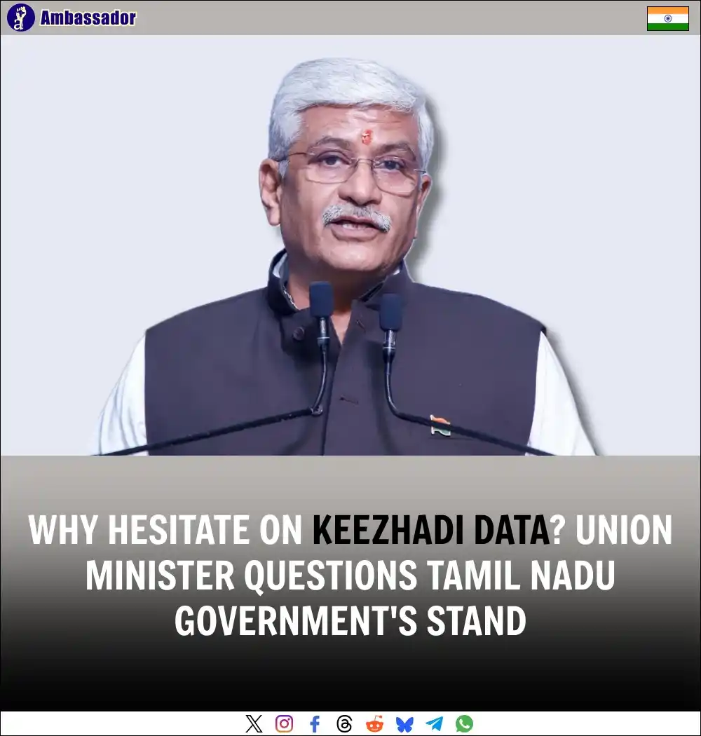 Image from Ambassador: Union Minister Gajendra Singh Shekhawat questioned why Tamil Nadu hesi...