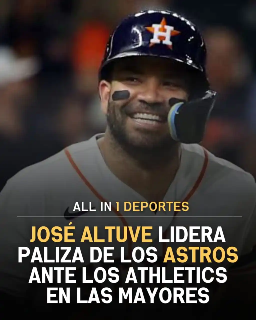 Image from All In 1 Deportes: 🔥 Altuve encendido: 4 hits y 2 HR en paliza de Astros 💥🇻🇪 José Al...