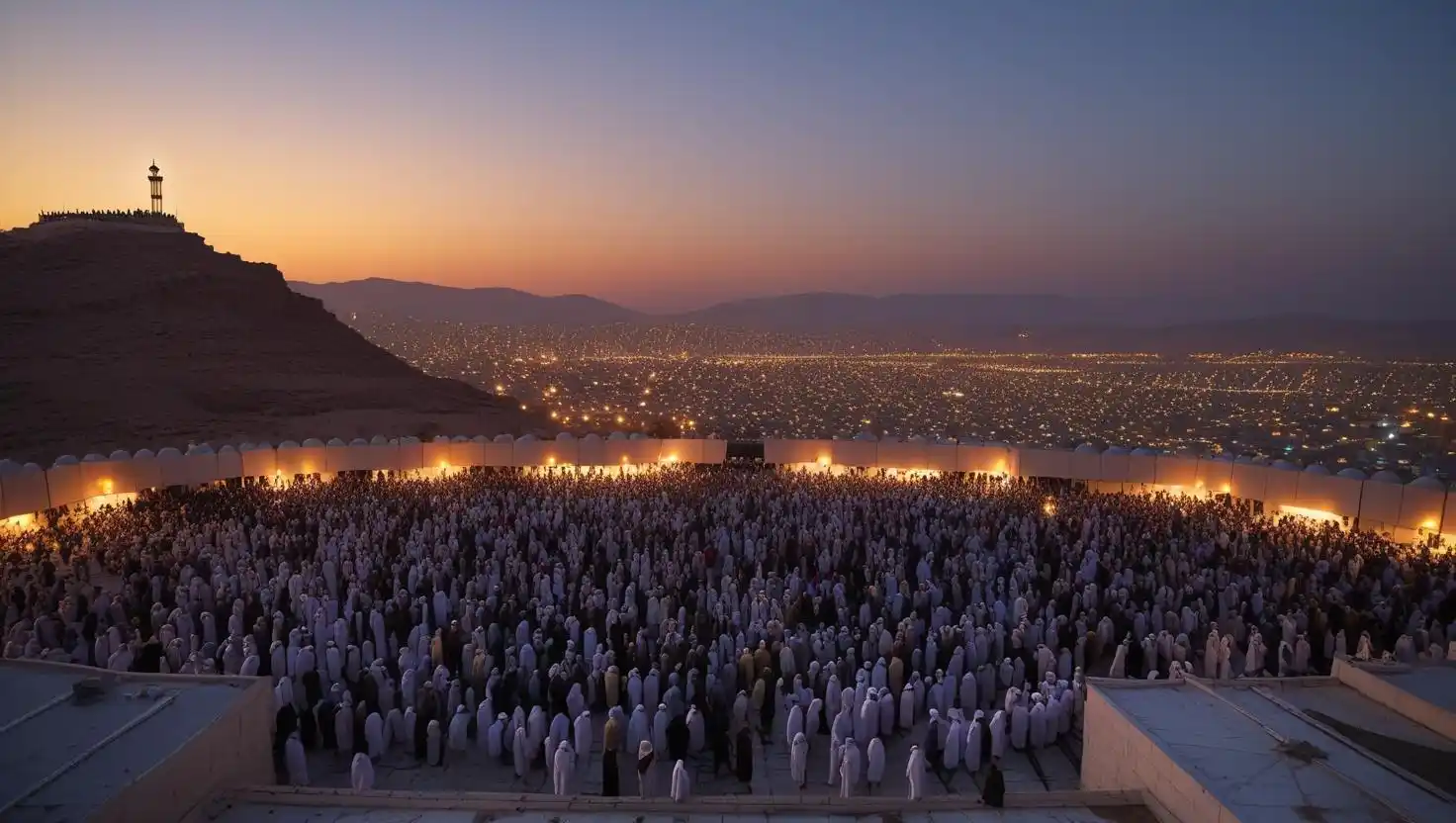 Image from الرحّال بوبنت- alrahalpoint: أمسية يوم عرفة ليلة تفيض فيها الرحمة، وتُرفع فيها الدعوات إلى ربّ الأر...