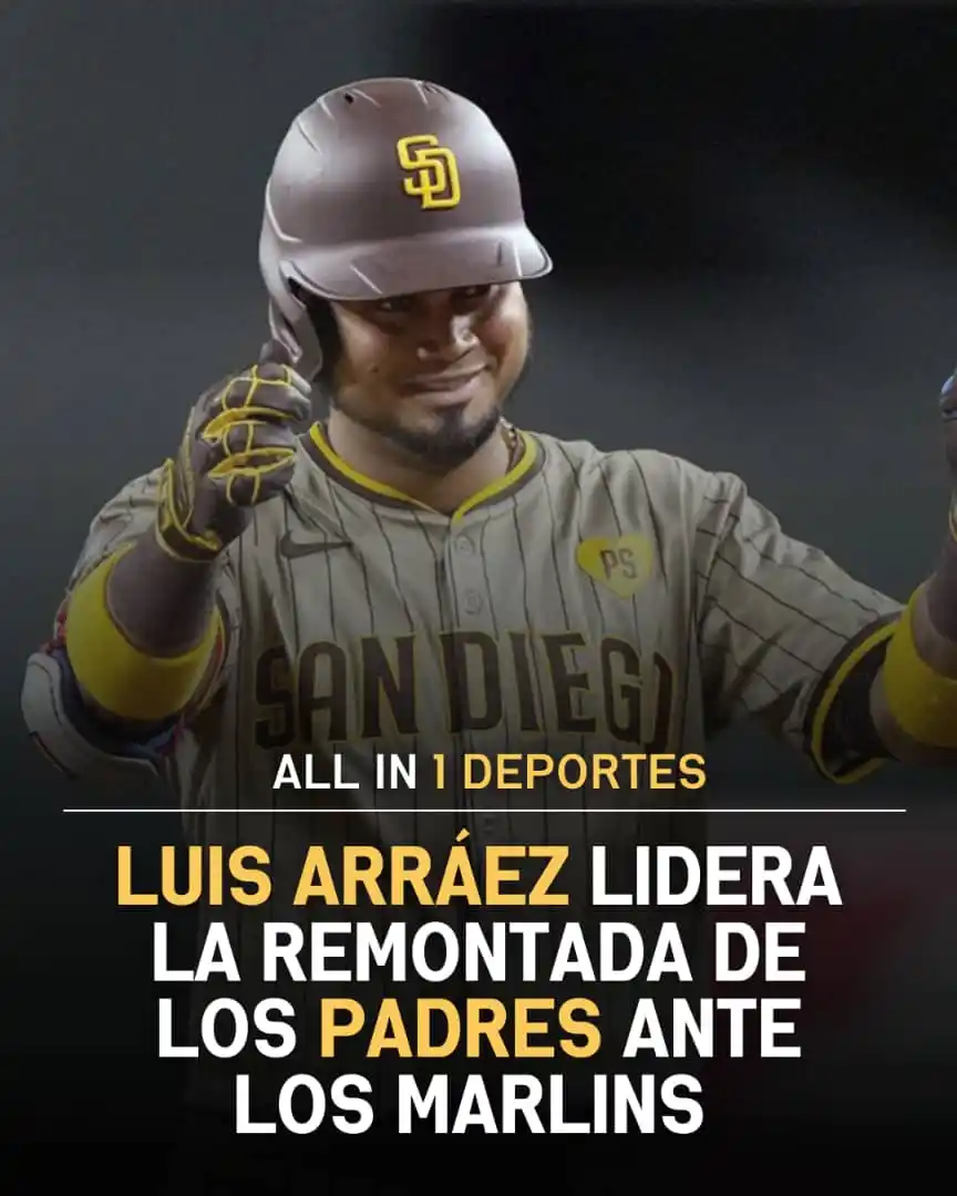 Image from All In 1 Deportes: 💥 Arráez lideró la remontada de Padres sobre Marlins (8-6) ⚾🔥 🇻🇪 ...