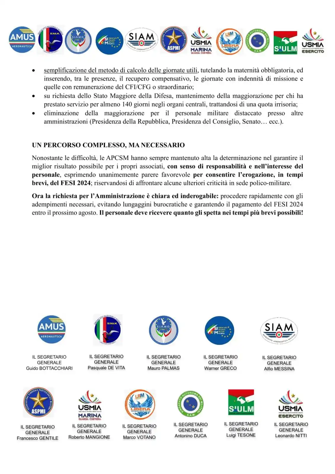 Image from Sindacato Nazionale Marina: 📰 COMUNICATO STAMPA CONGIUNTO! FIRMATO L’ACCORDO SUL FESI 2024 <a c...