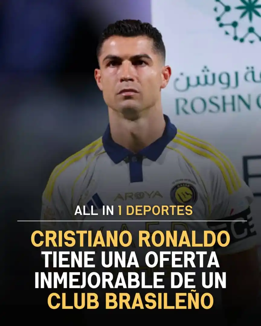 Image from All In 1 Deportes: 🐐💥 ¡Cristiano Ronaldo recibió una oferta inesperada! 🇧🇷⚫⚪ Según e...