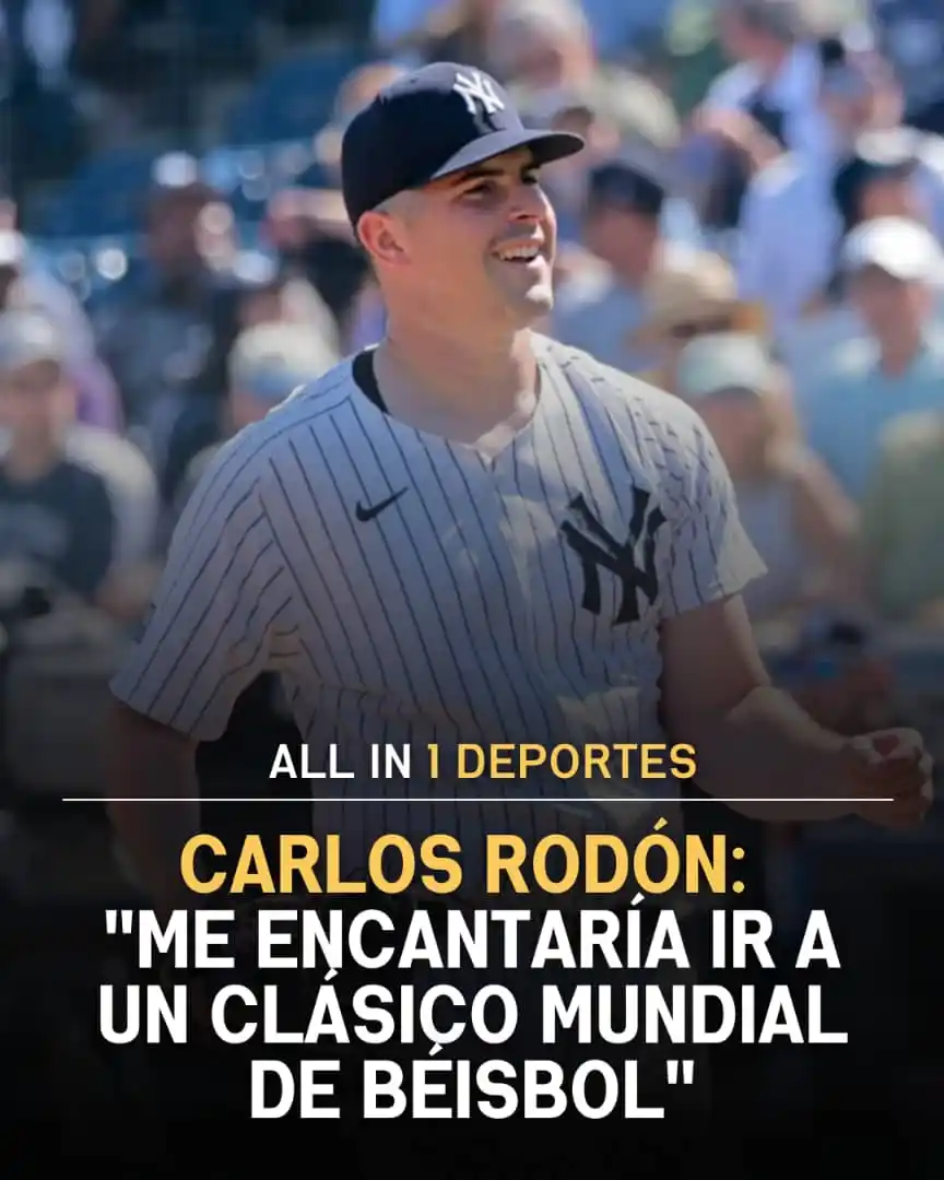 Image from All In 1 Deportes: 🇨🇺⚾🔥 CARLOS RODÓN: “ME ENCANTARÍA IR A UN CLÁSICO MUNDIAL DE BÉISBO...