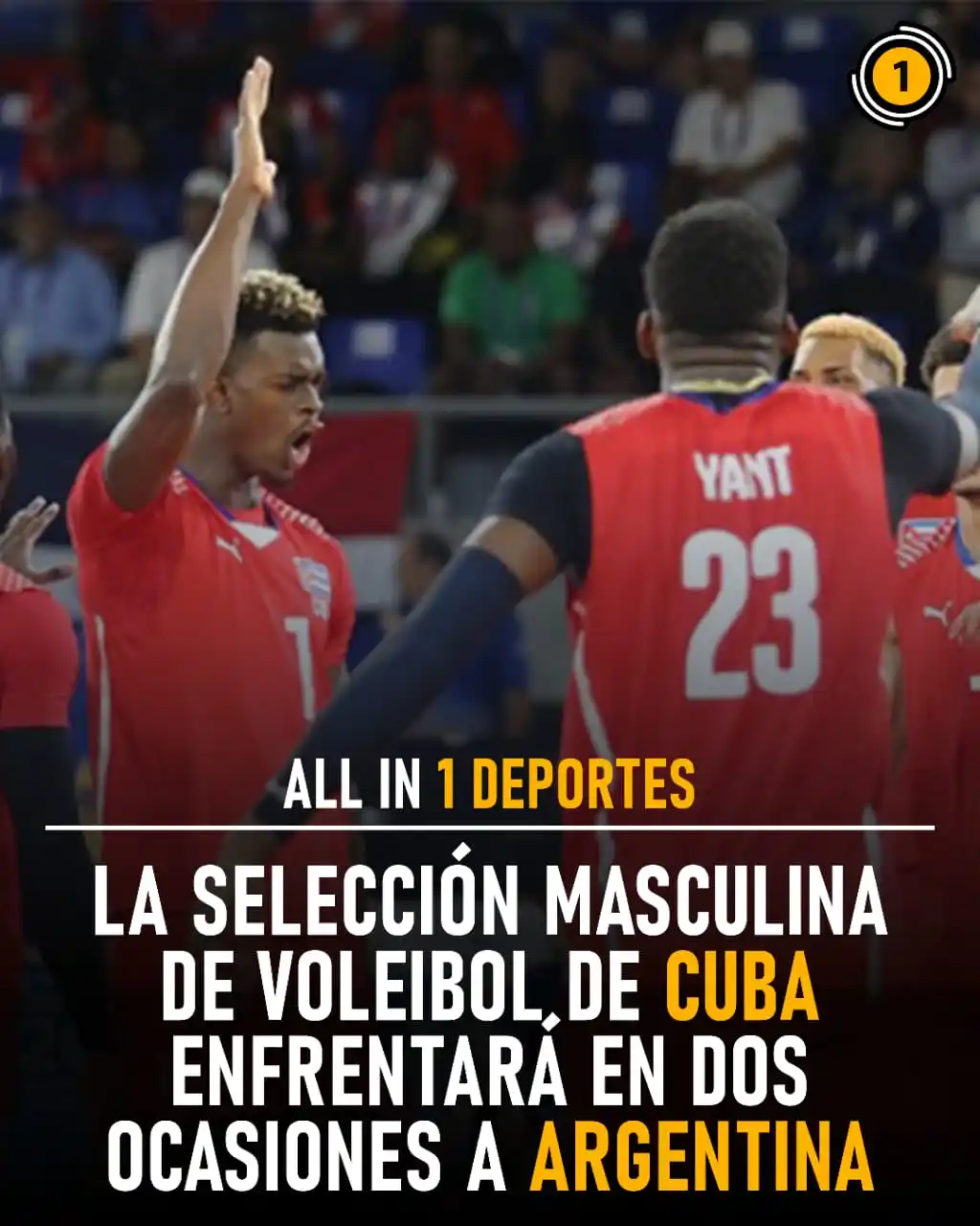 Image from All In 1 Deportes: 🏐🔥🇨🇺 ¡Cuba se mide a Argentina rumbo a la VNL! 🇦🇷🔥🏐  La selecc...