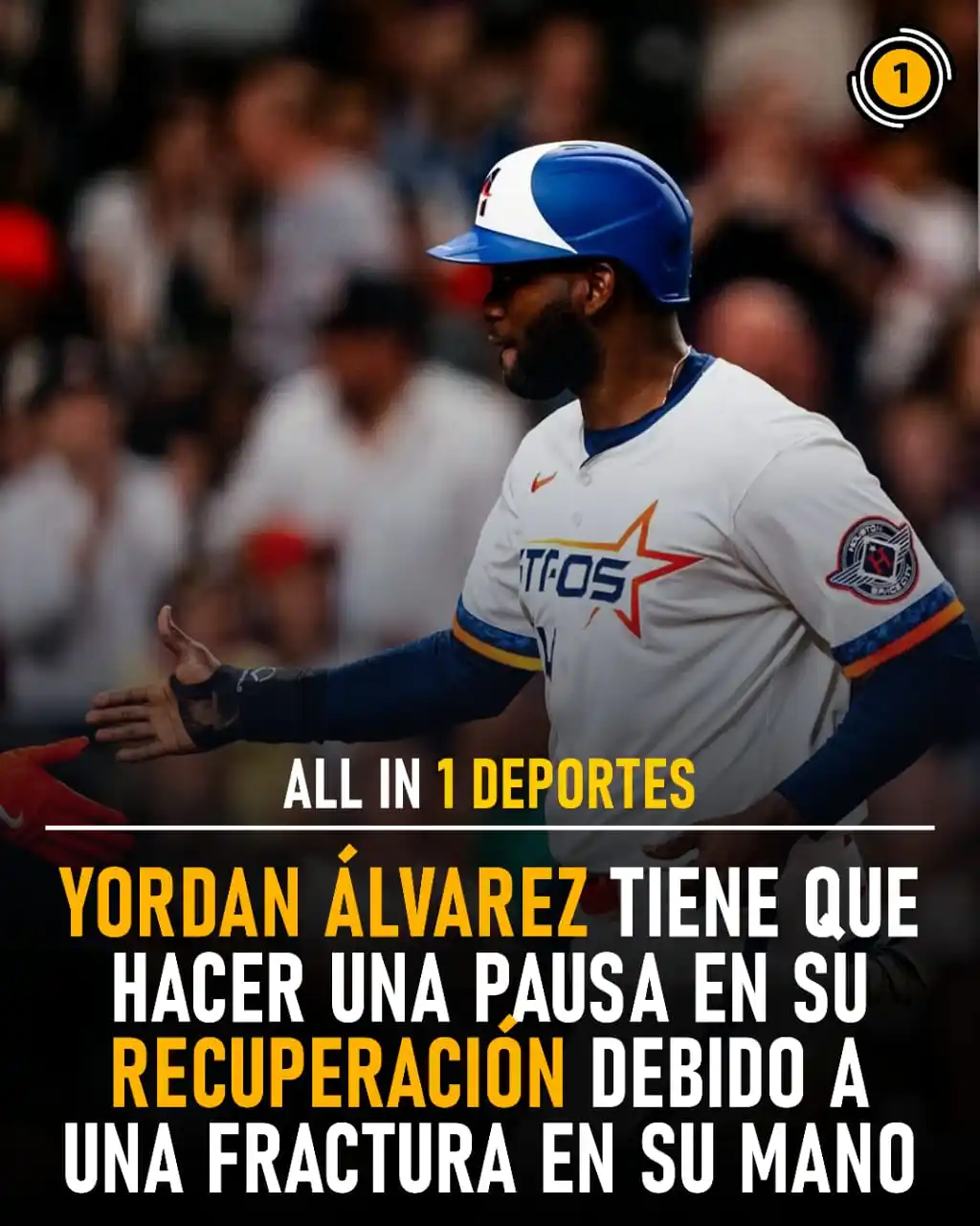 Image from All In 1 Deportes: 🚨🇨🇺 ¡Yordan Álvarez, en pausa obligada! 🛑 El poderoso slugger cub...