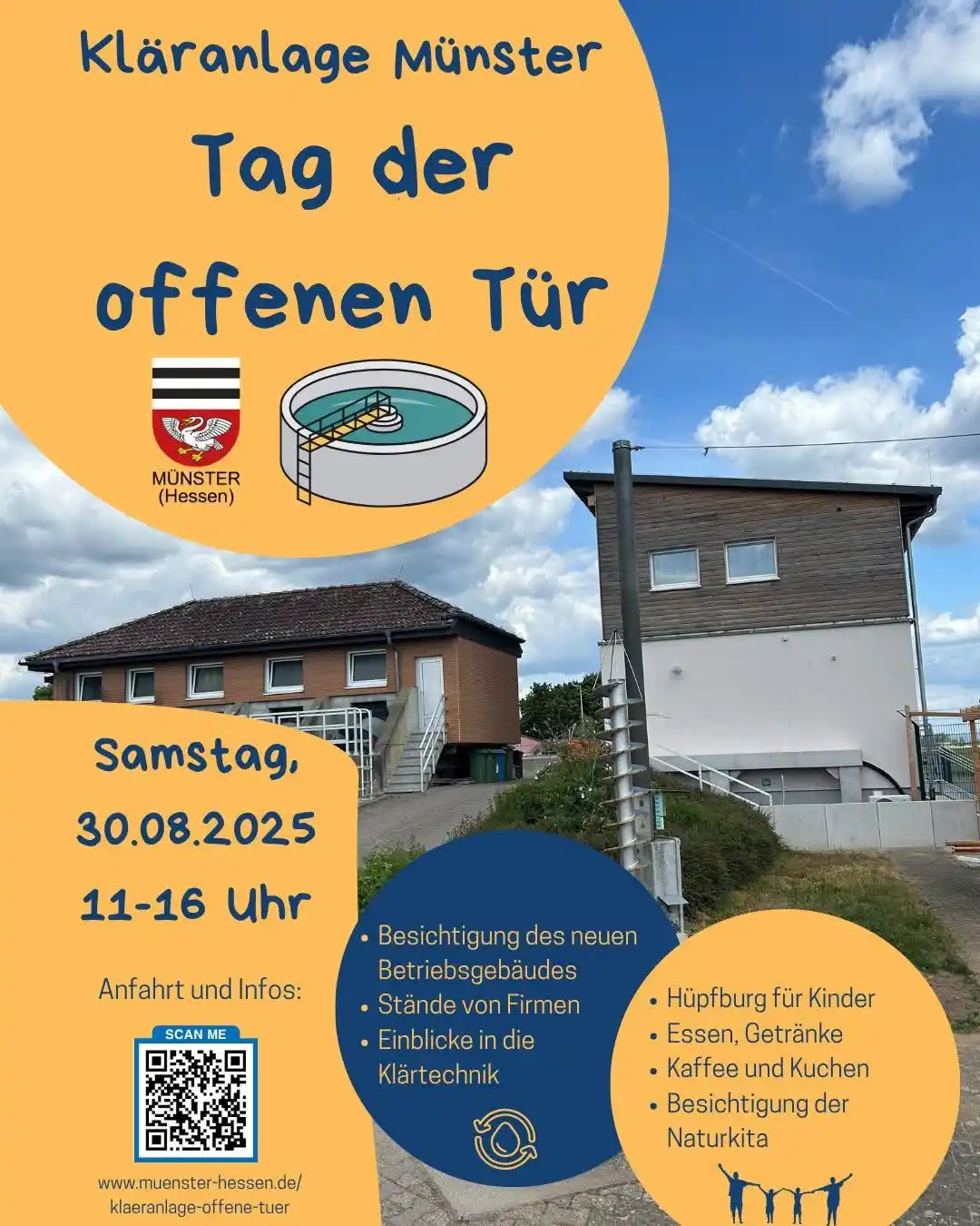 Image from Gemeinde Münster Hessen: 💧„Die Kläranlage ist das Herzstück von Münster, ohne sie funktioniert...