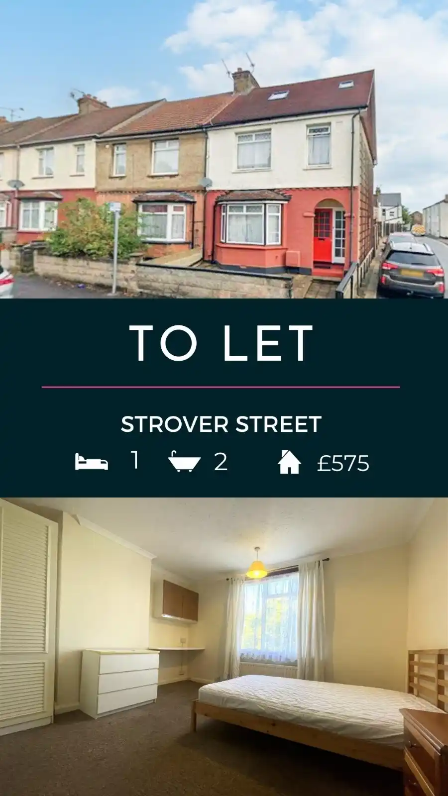 Image from Property to rent in Kent, UK: 🏠 Double Room to Rent | £575 PCM 📍 Strover Street, Gillingham 🔑 Av...