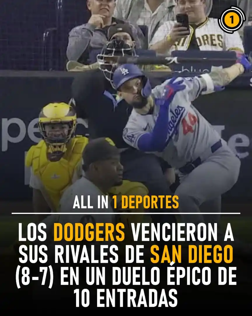 Image from All In 1 Deportes: 🔥 ¡Duelo épico! Dodgers y Padres nos regalaron un partidazo ⚾💥 Co...