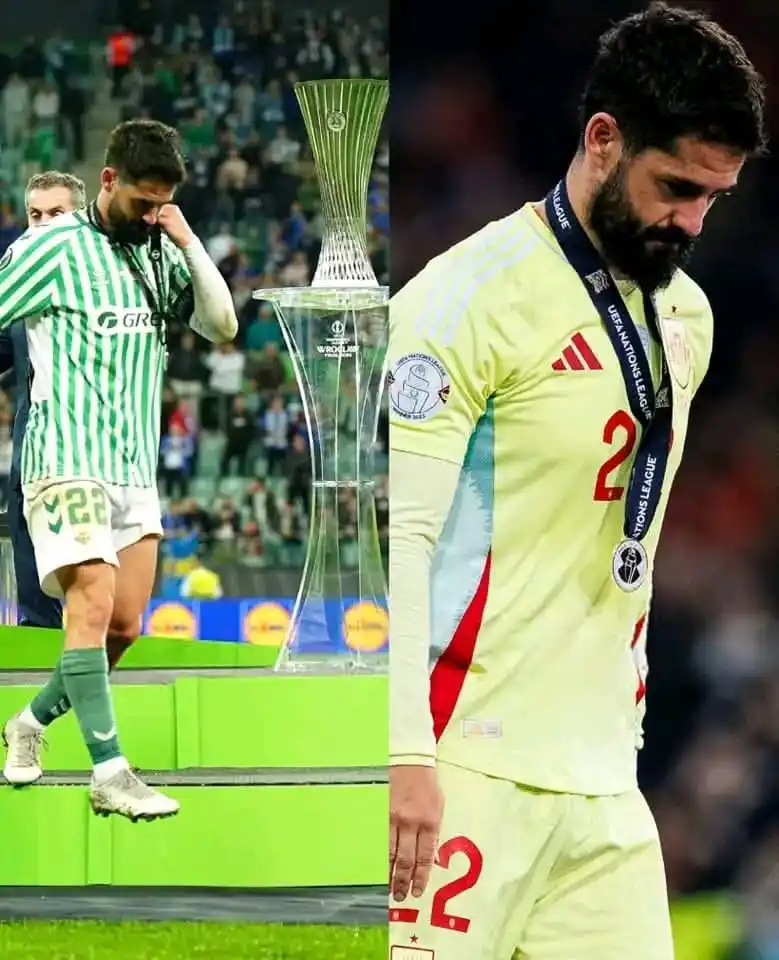 Image from La Casa Del Fútbol⚽. BARCELONA 🇪🇸 / REAL MADRID / MESSI 🇦🇷 / CRISTIANO RONALDO 🇵🇹: 🥹 El fútbol a veces es muy injusto. ❌ Isco perdió la final de la Con...